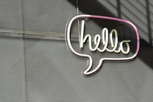 Hello sign